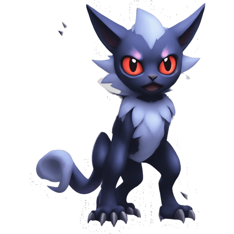 Edgy Cool Kawaii Litten-Noibat-Absol-Pokémon-Fakémon Full Body emoji