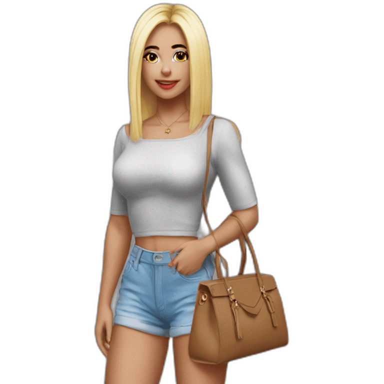 Female Onlyfans full body handbag nice emoji