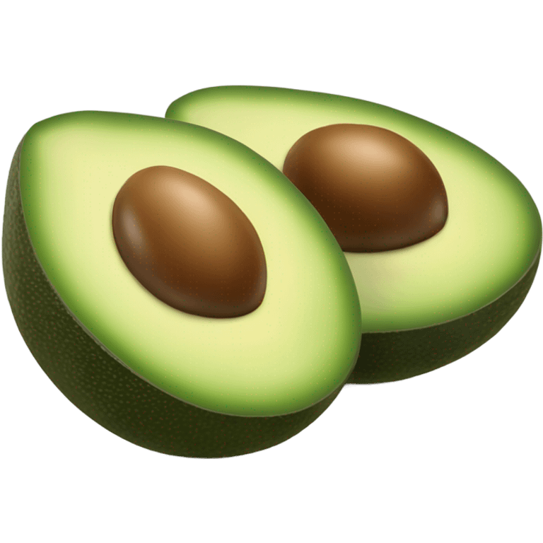 Sliced avocado emoji