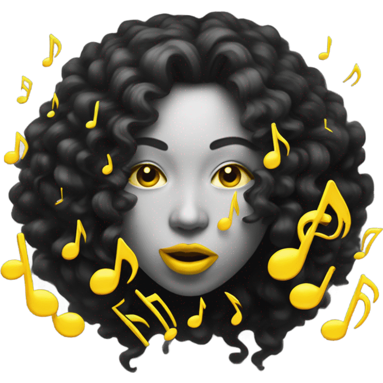 Human face canary singing  emoji