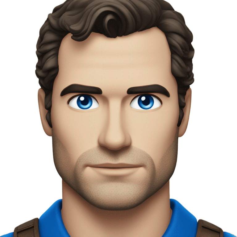 Henry cavill with blue eyes emoji