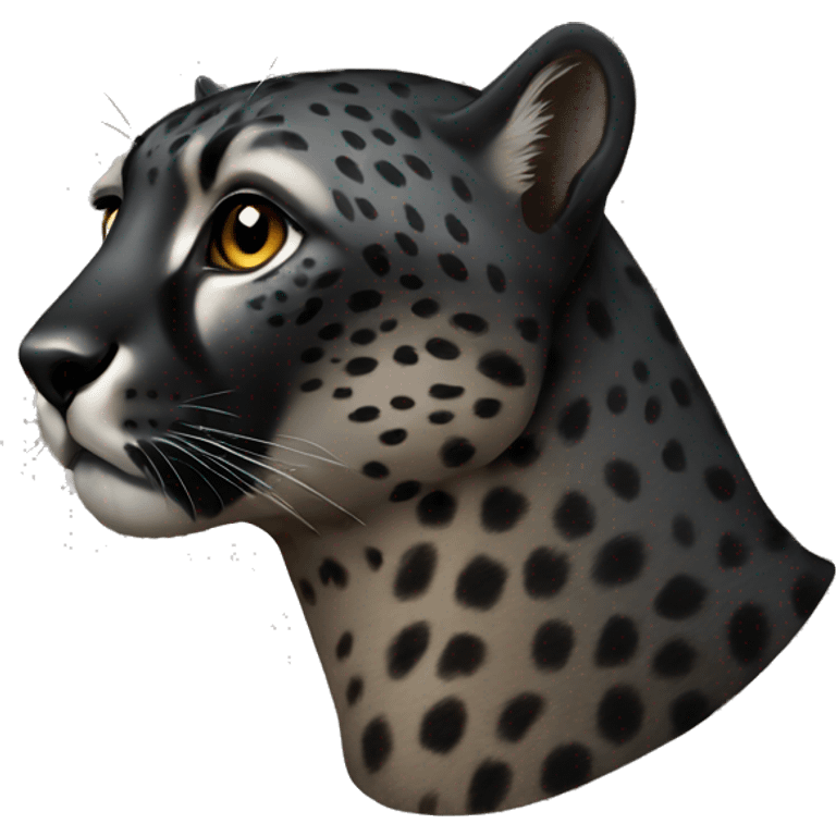 Black cheetah  emoji