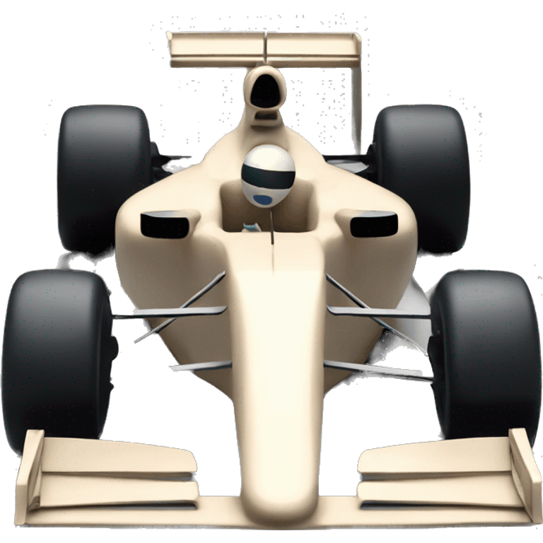 beige formula one car emoji