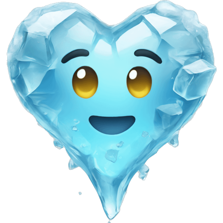 an heart in a ice  emoji