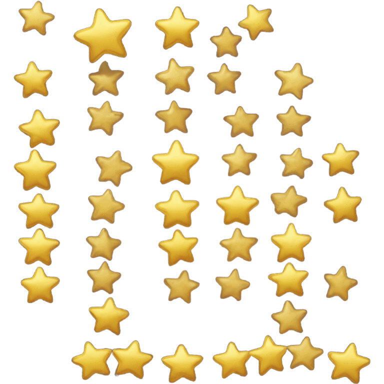 i want a 5 stars in a row emoji golden colored   emoji