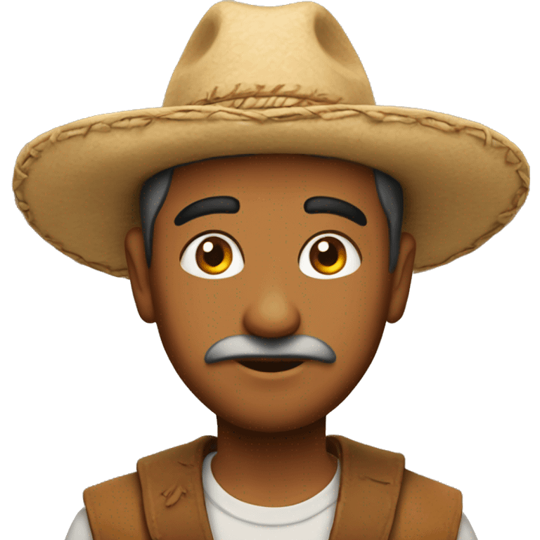 An Indian Manwith hat emoji