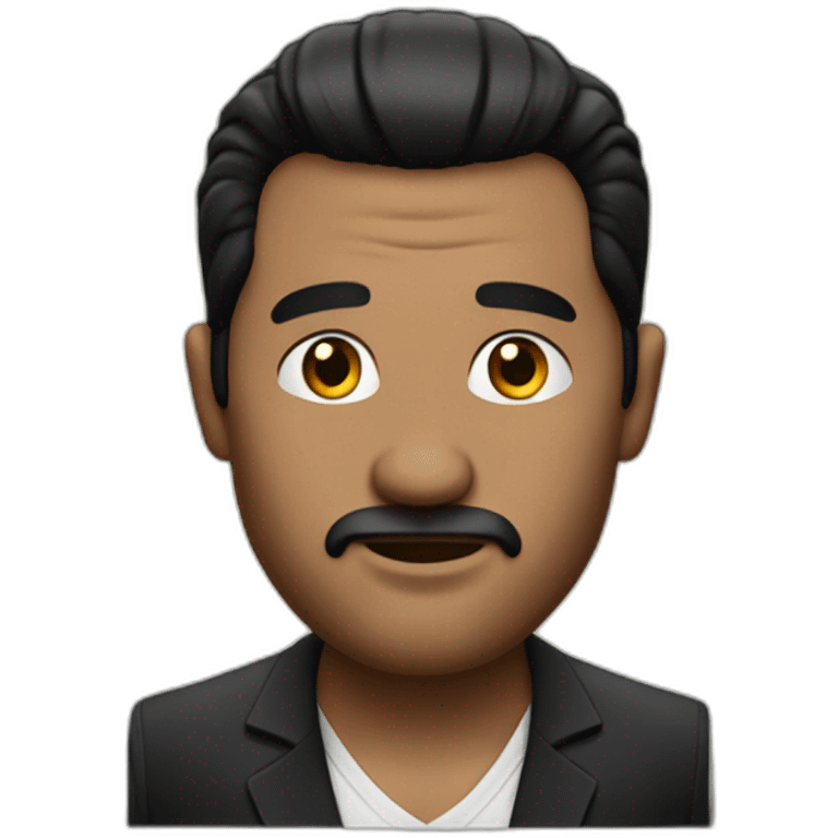 jose the god father with black slick back hair emoji