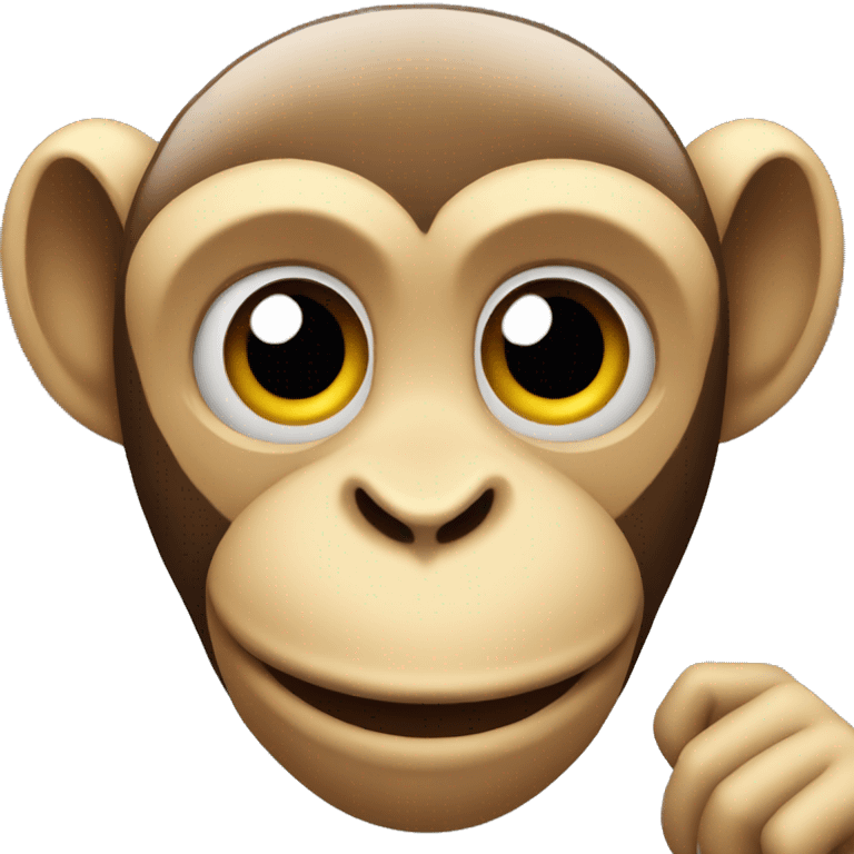 Monkey on iPhone  emoji