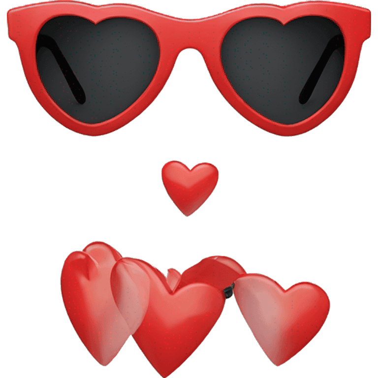 red heart-shaped sunglasses  emoji