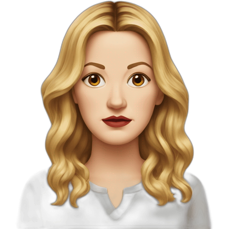 drew barrymore serious emoji