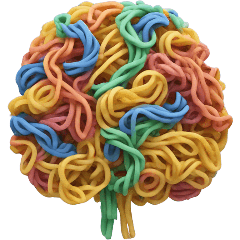 noodle brain emoji