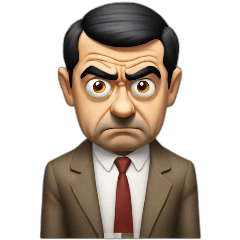 mr.bean angry emoji