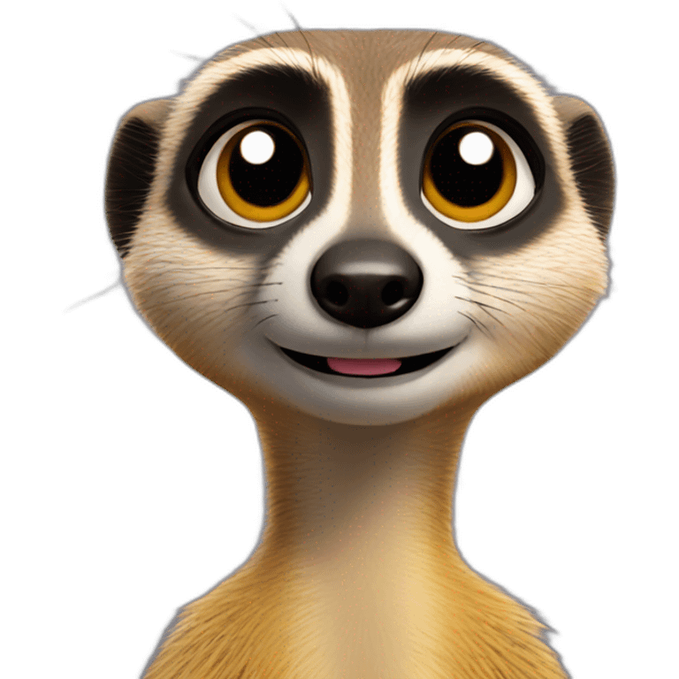 Meerkat with star eyes emoji