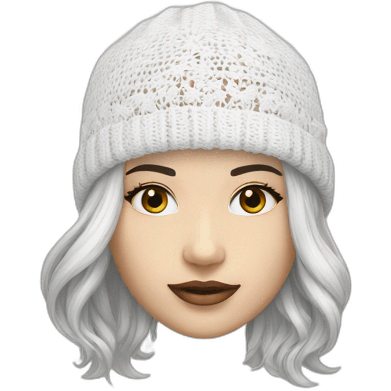 toque white emale lace emoji