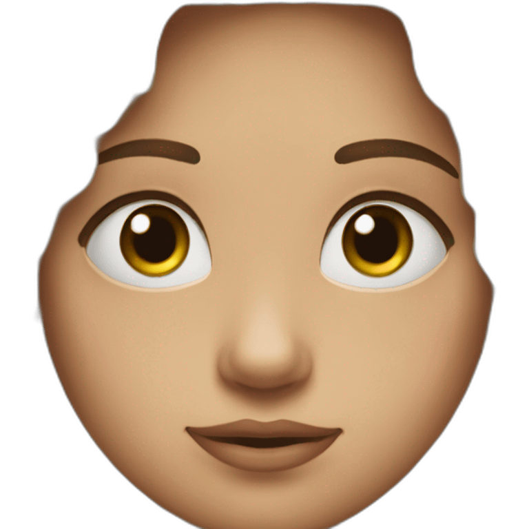 Fille grosse têtes emoji