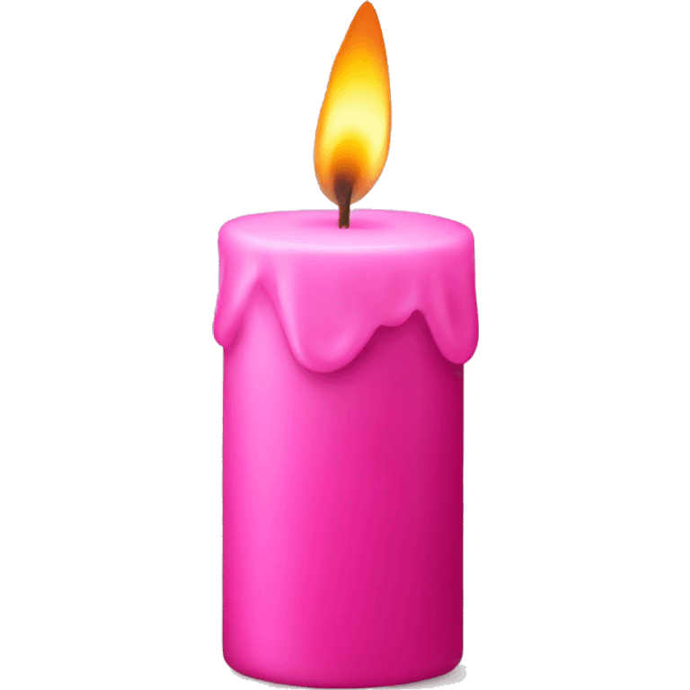 Pink candle emoji