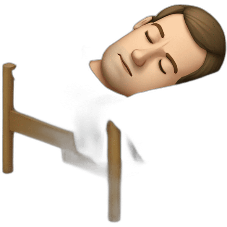 Emmanuel Macron sleeping  emoji