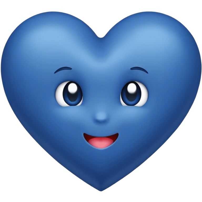 Dark blue heart with Have a Good Day in the middle emoji