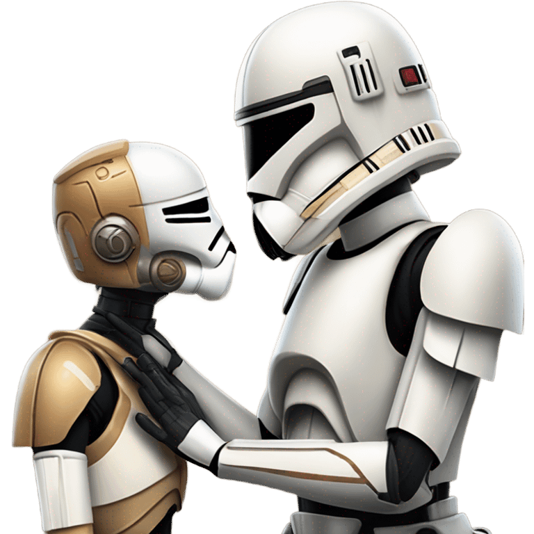 Clone Kissing a battle droid emoji