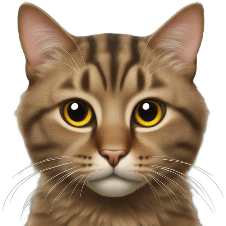 Realistic cat looking at viewer emoji