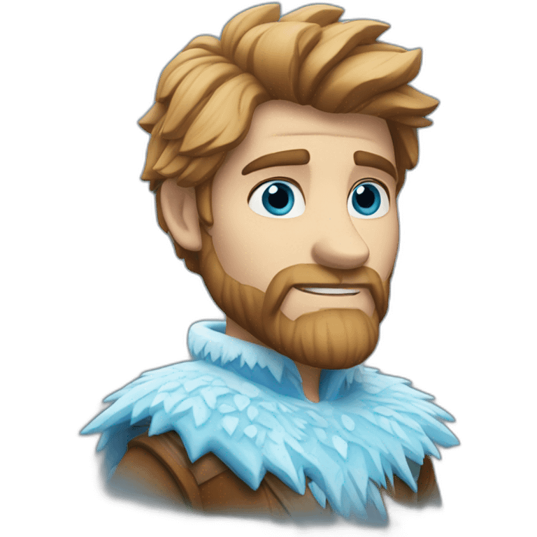 frozen oaken with blue eyes emoji