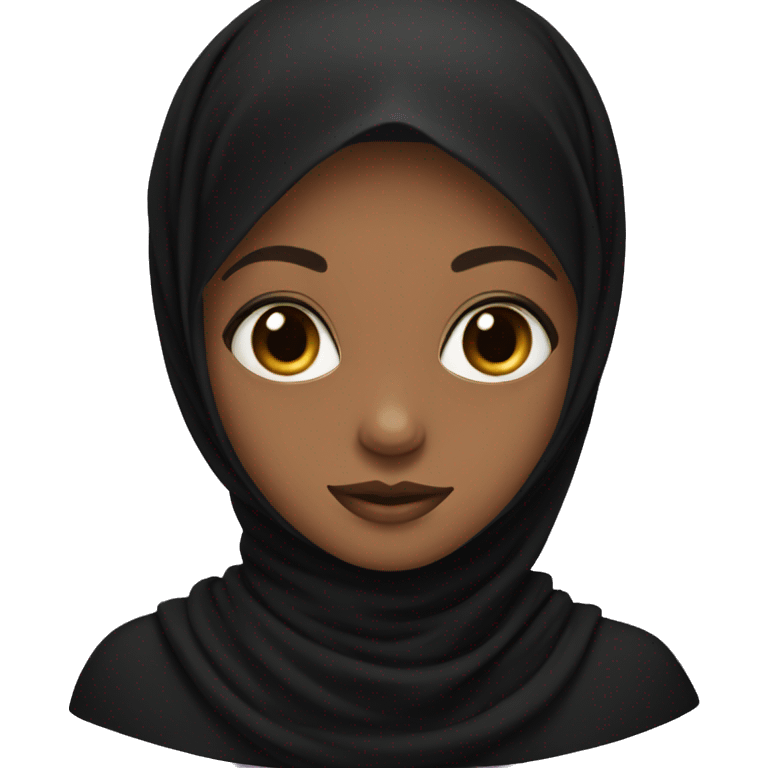 Girl with black hijab emoji