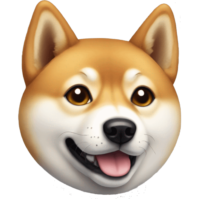 the face of a shiba inu emoji