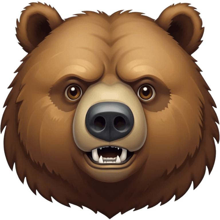 rough grizzly bear with a big scar over his eye emoji