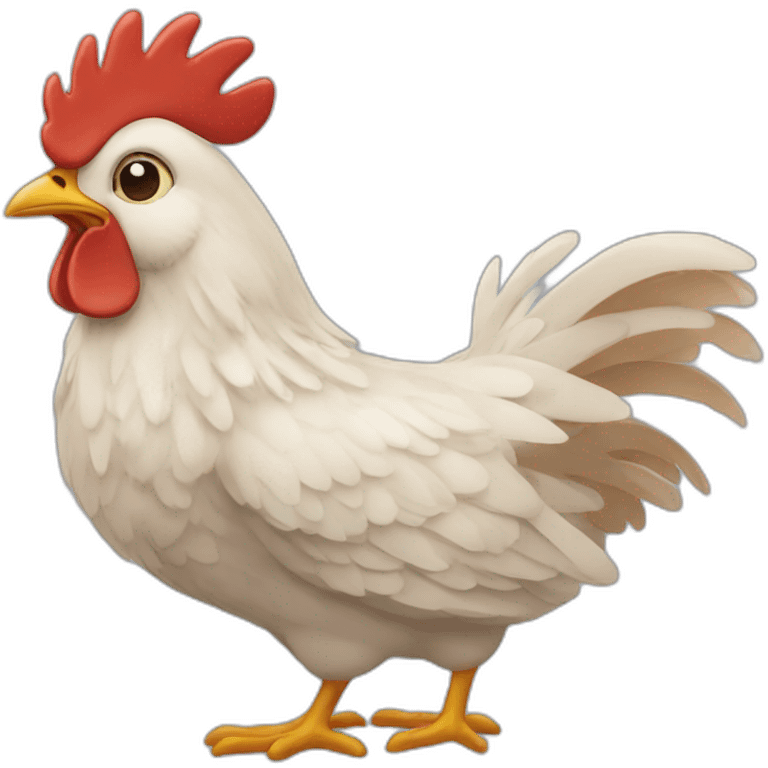 chat avec des ailes de poulet emoji