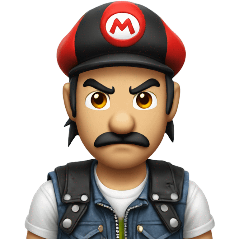 Punk Mario  emoji