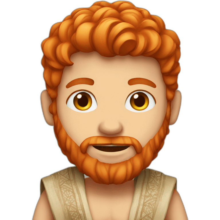 Red head ginger guy in arabic desert clothing emoji