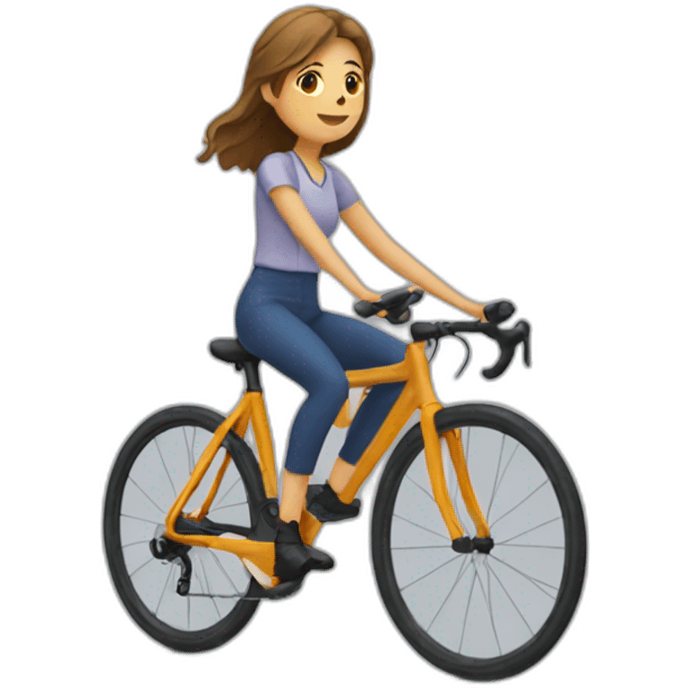 Fille en tenu de velo emoji