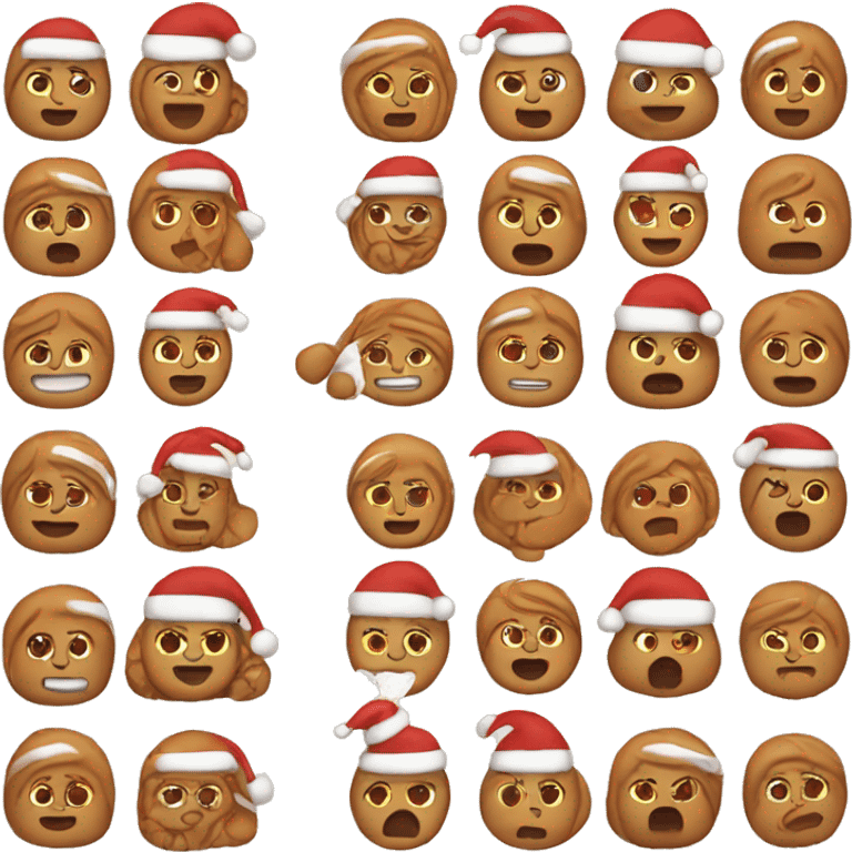 ginger bread christmas emoji