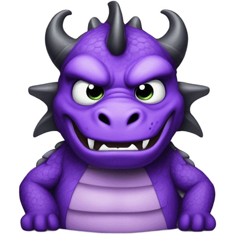 purple grumpy dragon emoji