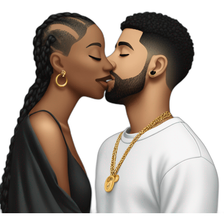 drake kissing 21 savage emoji