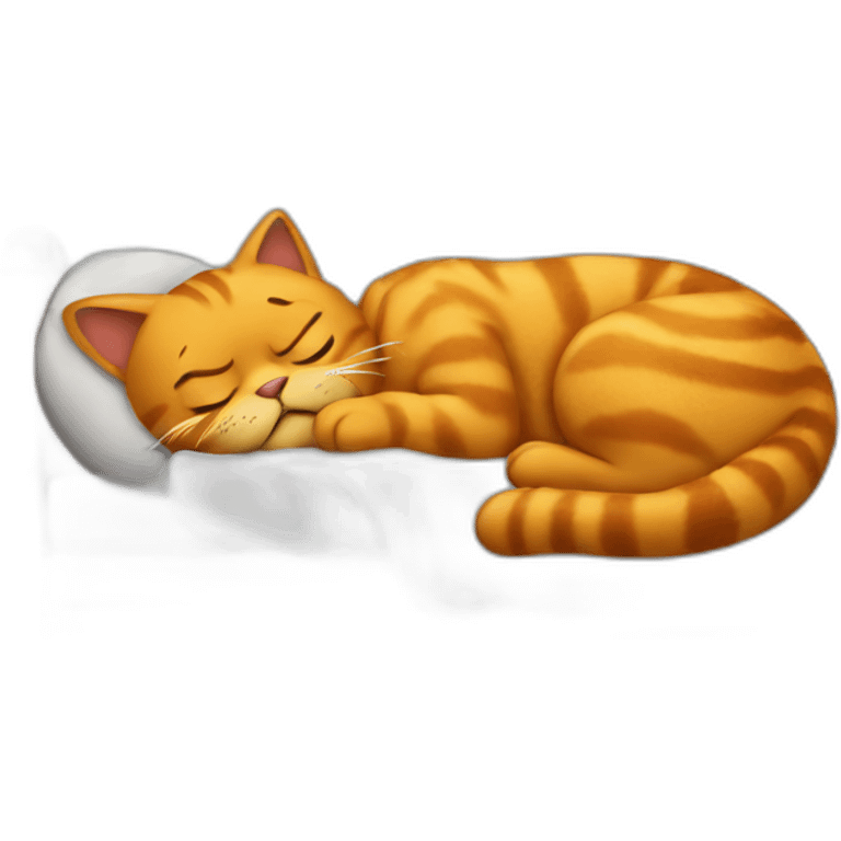 Garfield sleeping  emoji