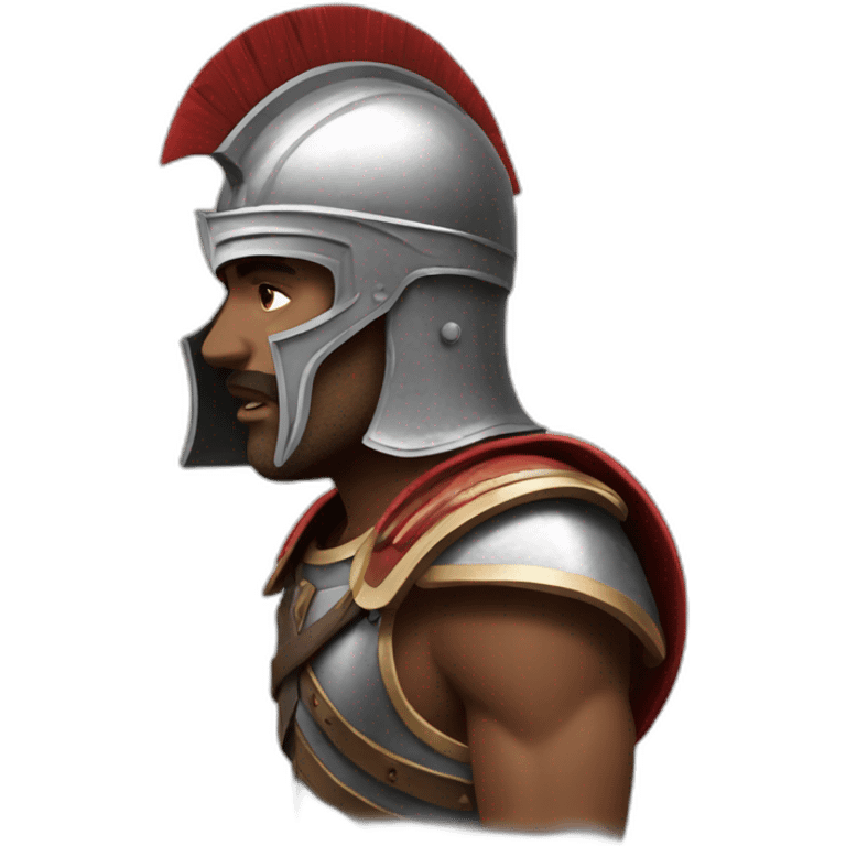 Hyperrealist gladiator emoji