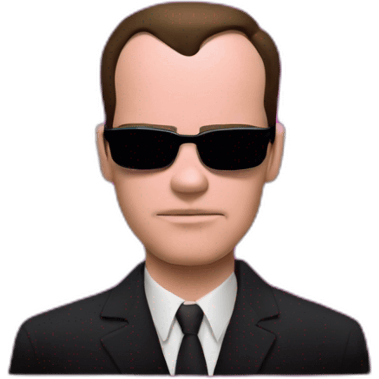 Agent Smith matrix in pink emoji