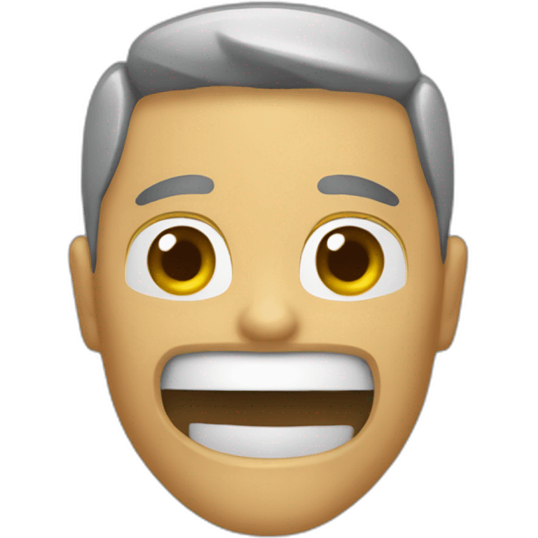 Persona tocándose la mandibula emoji