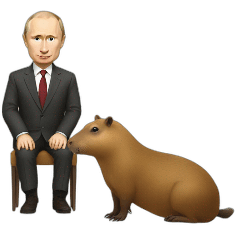 Putin and capybara emoji