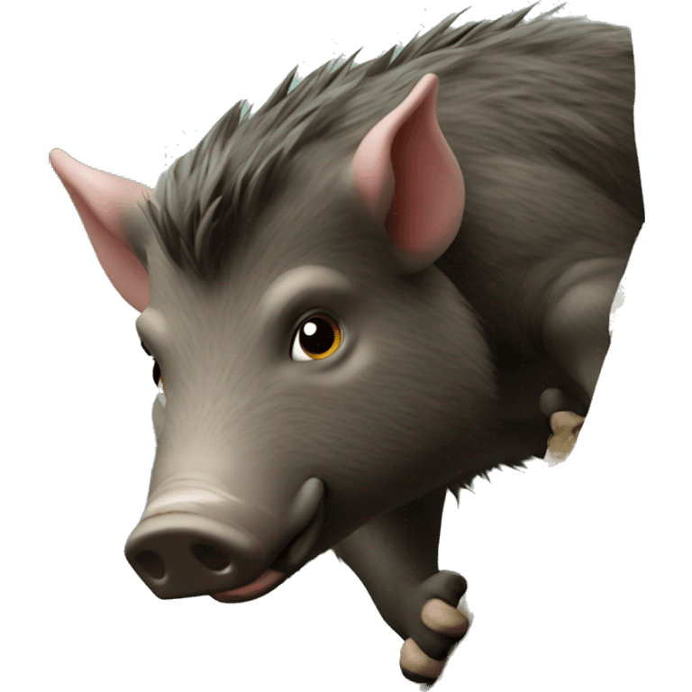 Wild boar climber emoji