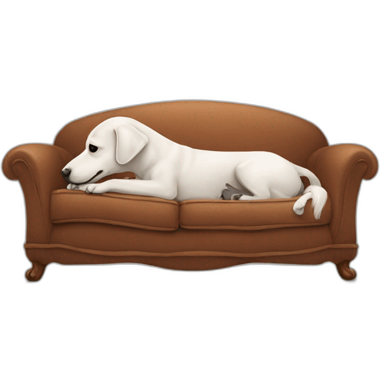 Dog humping couch emoji