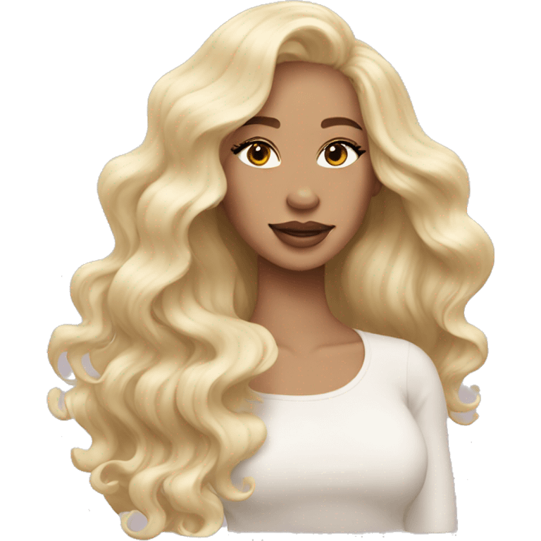 Opal blonde wavey hair  emoji