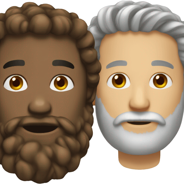 Couple beard man emoji