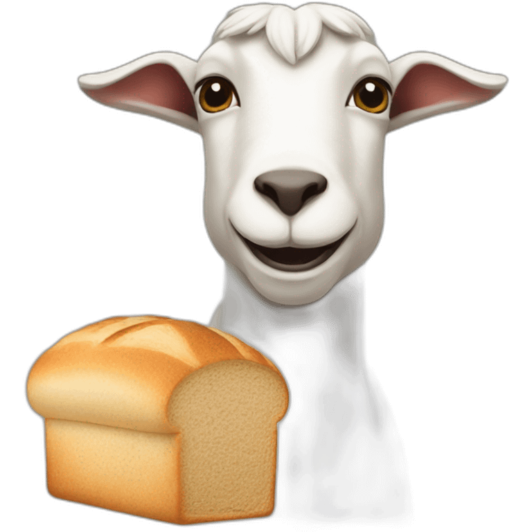 a goat bread emoji