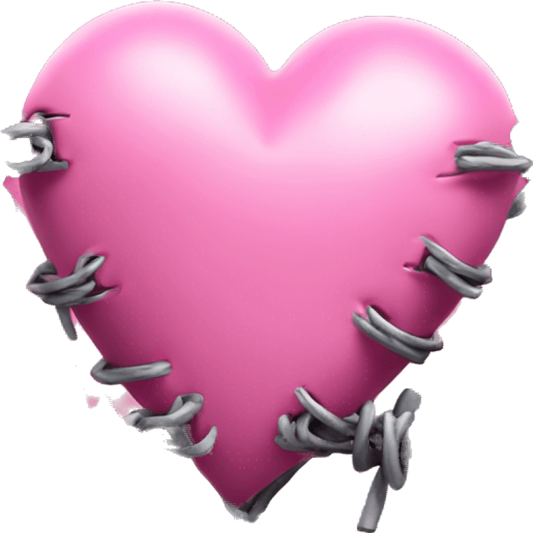 pink heart with barbed wire emoji