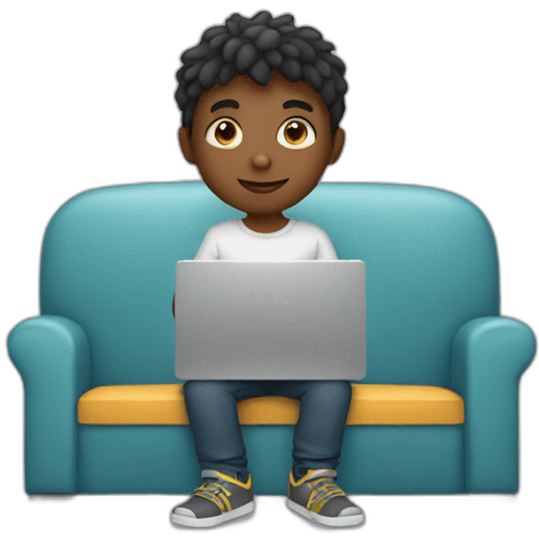 boy with laptop emoji