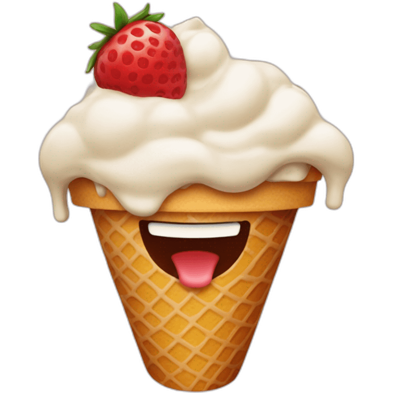 The weekend eatice cream emoji