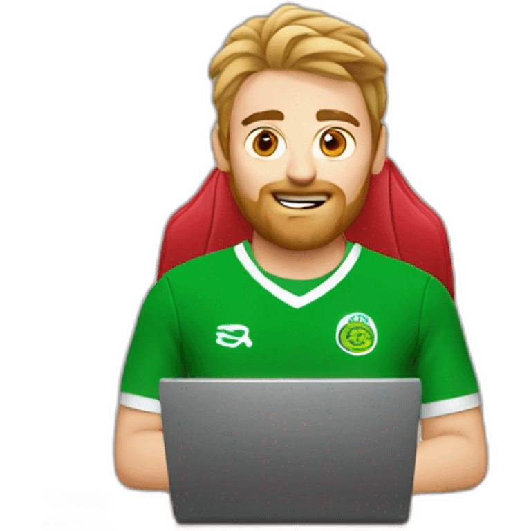 gaelic player at laptop emoji