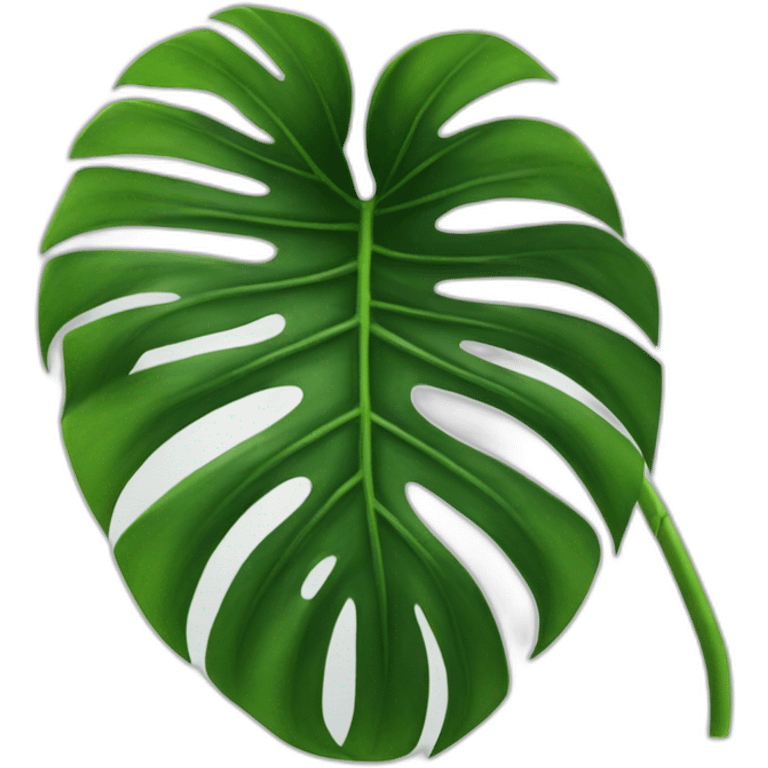 monstera plant leaf emoji